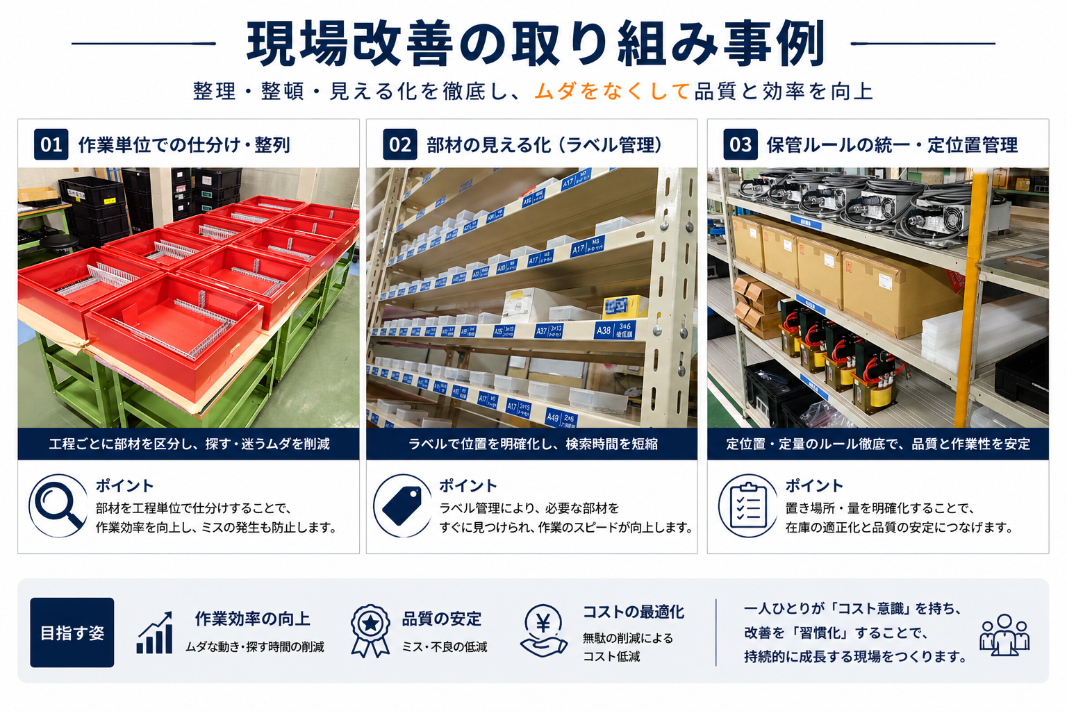 現場改善から生まれる価値 ― コスト削減と品質維持を両立する当社の取り組み ―