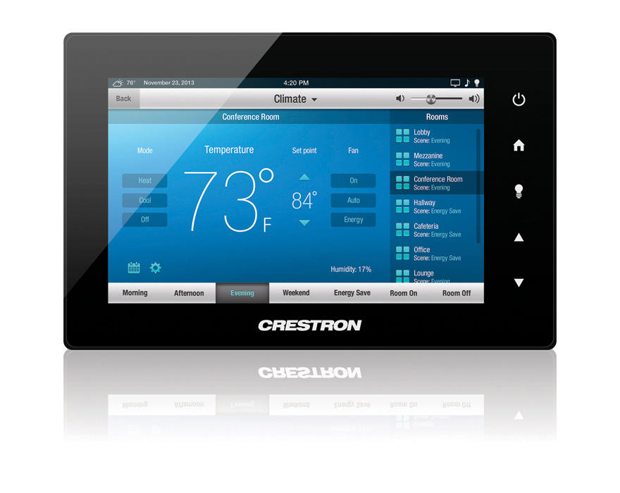 CRESTRONタッチパネル（壁面設置型）